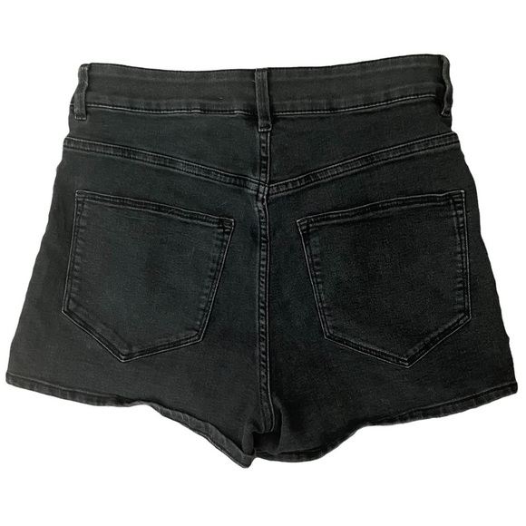 & Denim Black Faded High Rise Jean Shorts - Picture 4 of 4